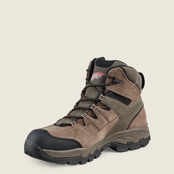 Red Wing Hiking Bot Erkek - Truhiker - 6-Inch Waterproof Safety Toe - Gri Kahverengi - 36BOSRUYP